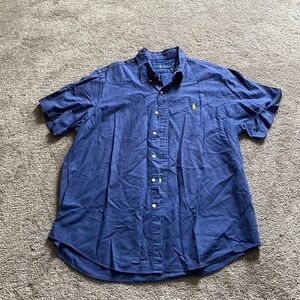 Ralph Lauren Blue Button Down Shirt SIZE XL